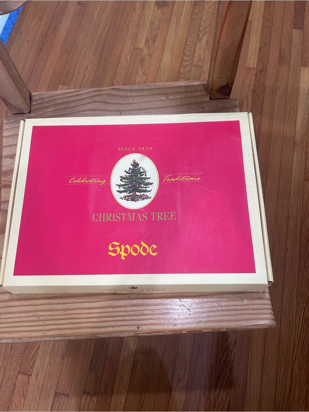 Spode Christmas Tree Box Set - Pink and Cream - Picture 2 of 5